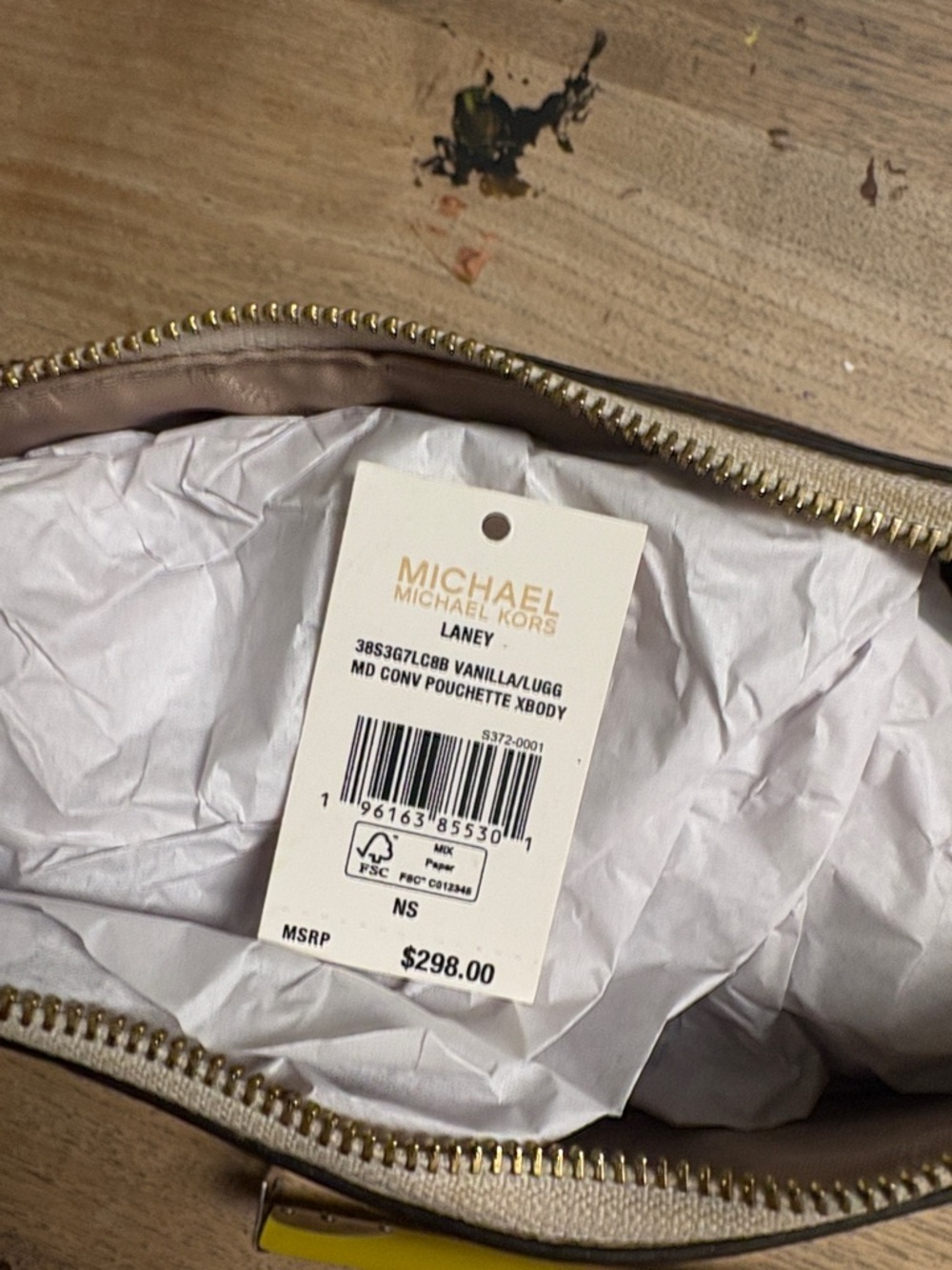 Michael Kors Cream and Brown Signature Shoulder Bag - Picture 13 of 13